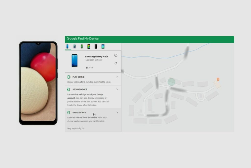 You Can Unlock Your Samsung Galaxy A02s by Using Google Find My Phone